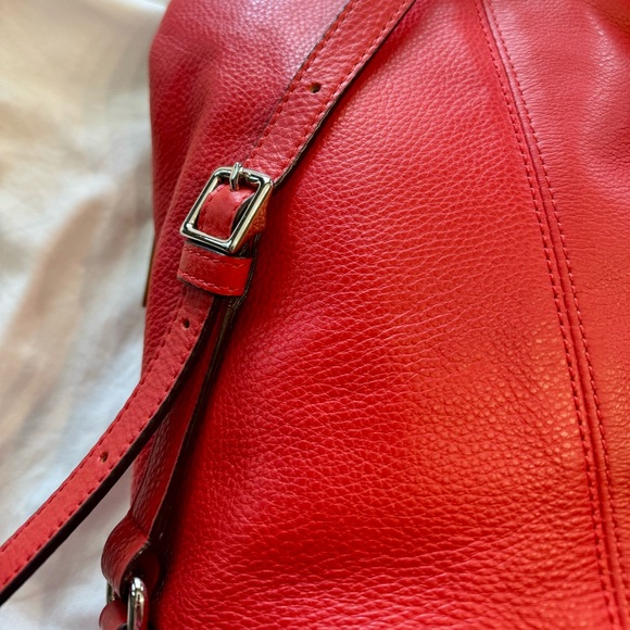 Coach Park Pebbled Leather Turnlock Drawstring Backpack - Picture 9 of 16